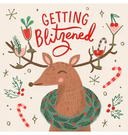 Getting Blitzened Christmas Cocktail Napkins