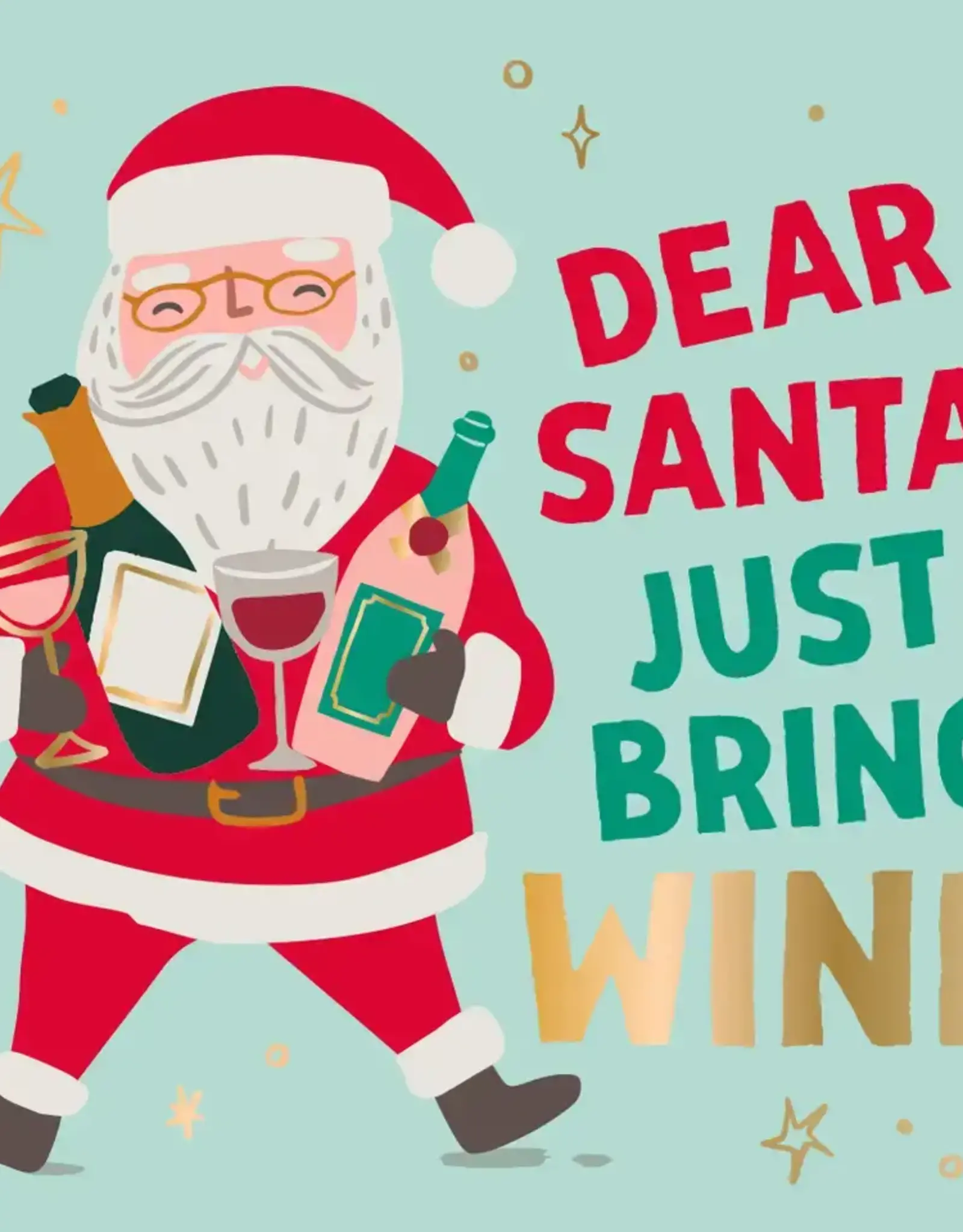 Bring Wine Christmas Cocktail Napkins