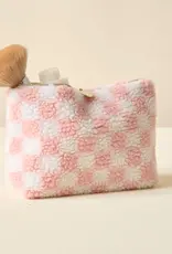 Teddy Pouch-Check Blush