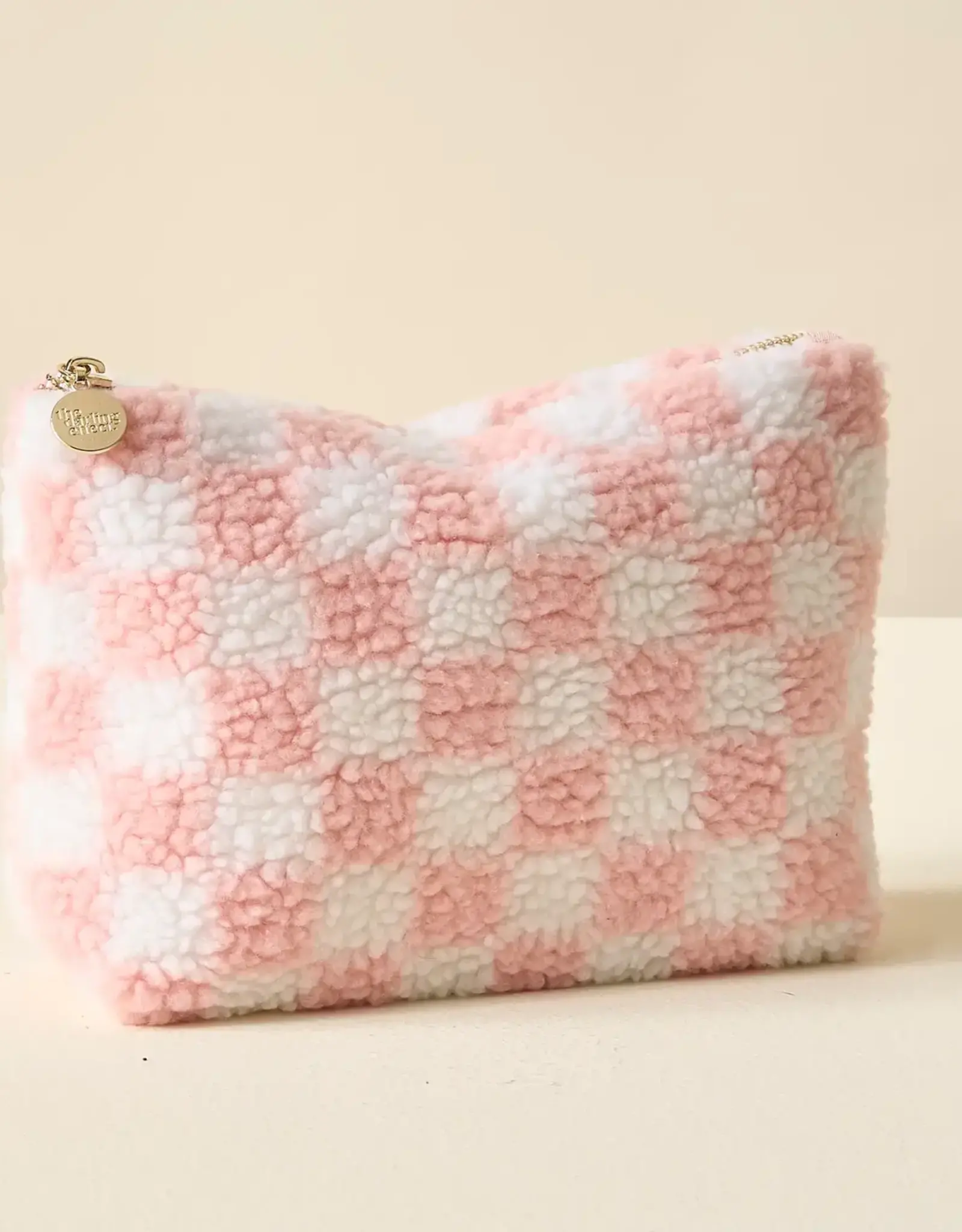 Teddy Pouch-Check Blush