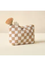Teddy Pouch-Check Tan