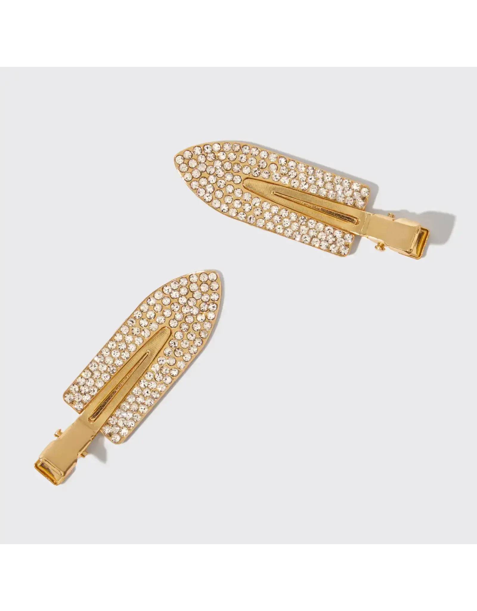 Holiday Gift of Glam Creaseless Clips 2pc Set - Rhinestone