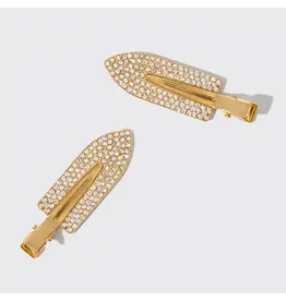 Holiday Gift of Glam Creaseless Clips 2pc Set - Rhinestone
