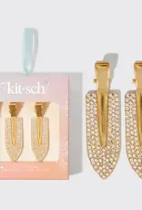 Holiday Gift of Glam Creaseless Clips 2pc Set - Rhinestone