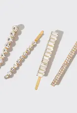 Holiday All Dressed Up Rhinestone Bobby Pins 4pc Set