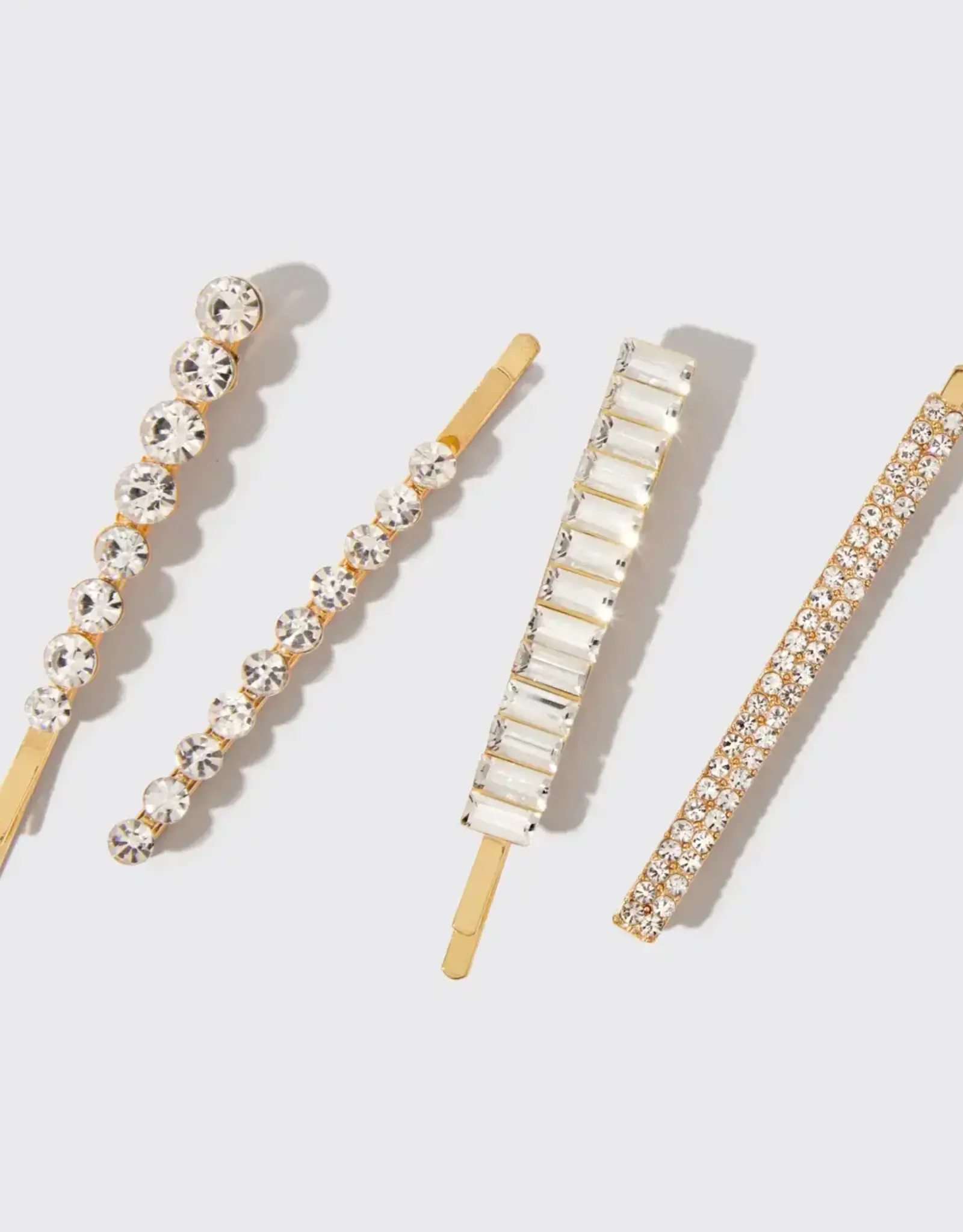 Holiday All Dressed Up Rhinestone Bobby Pins 4pc Set