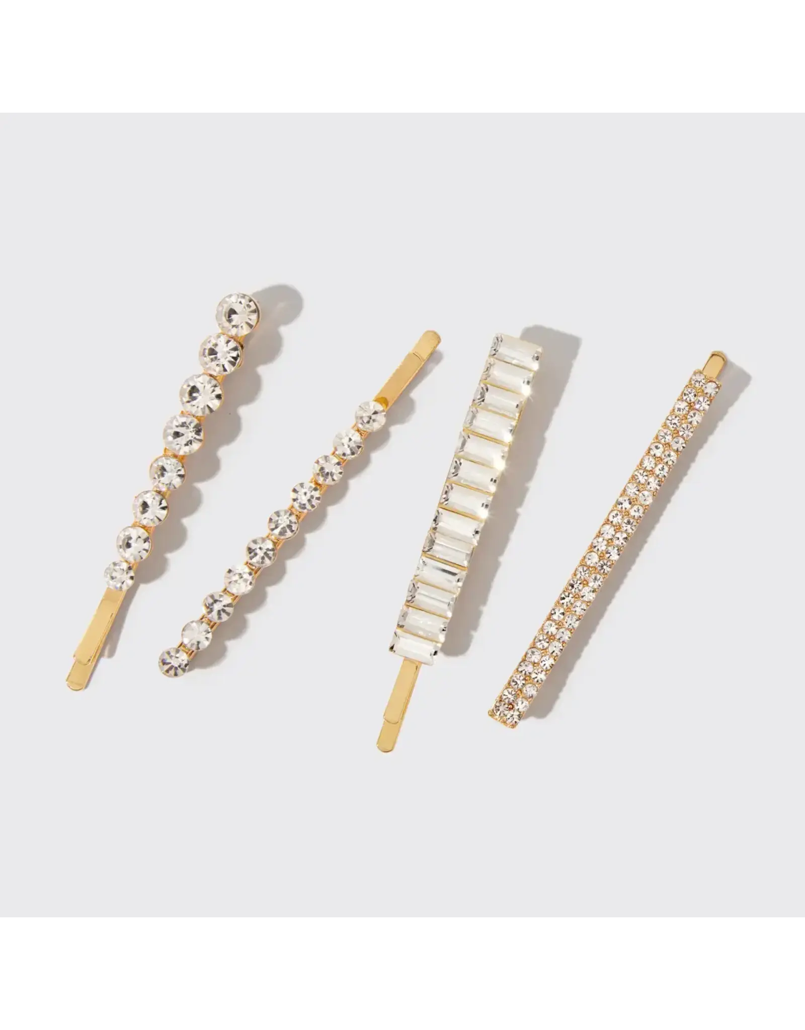 Holiday All Dressed Up Rhinestone Bobby Pins 4pc Set