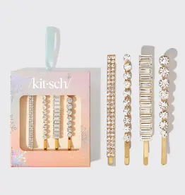 Holiday All Dressed Up Rhinestone Bobby Pins 4pc Set