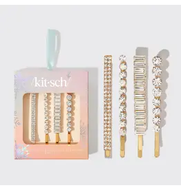 Holiday All Dressed Up Rhinestone Bobby Pins 4pc Set