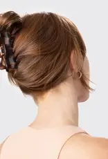 Recycled Plastic Large Claw Clip 2pc Set - Black & Tort