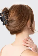 Recycled Plastic Large Claw Clip 2pc Set - Black & Tort