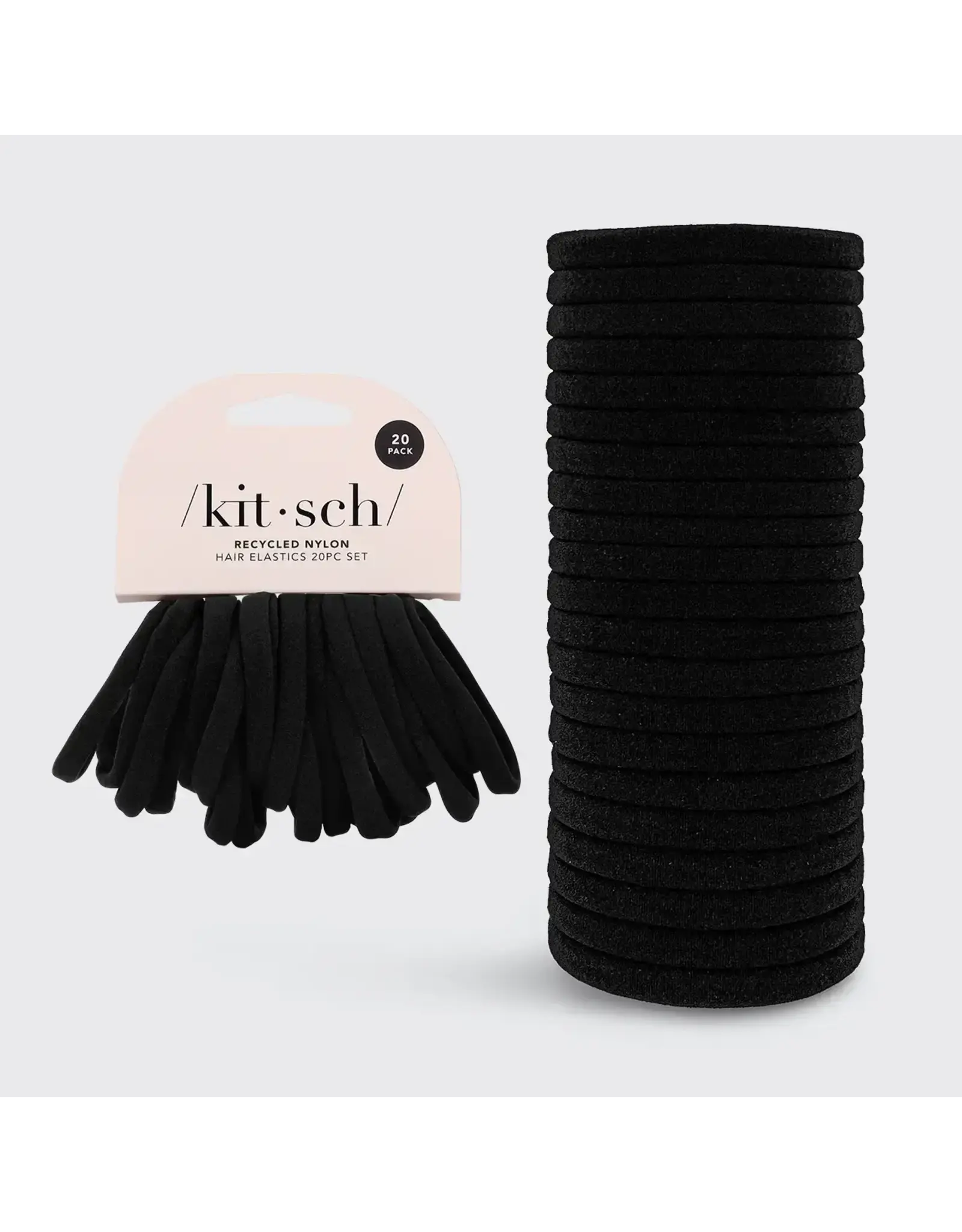 Eco-Friendly Nylon Elastics 20pc Set - Black