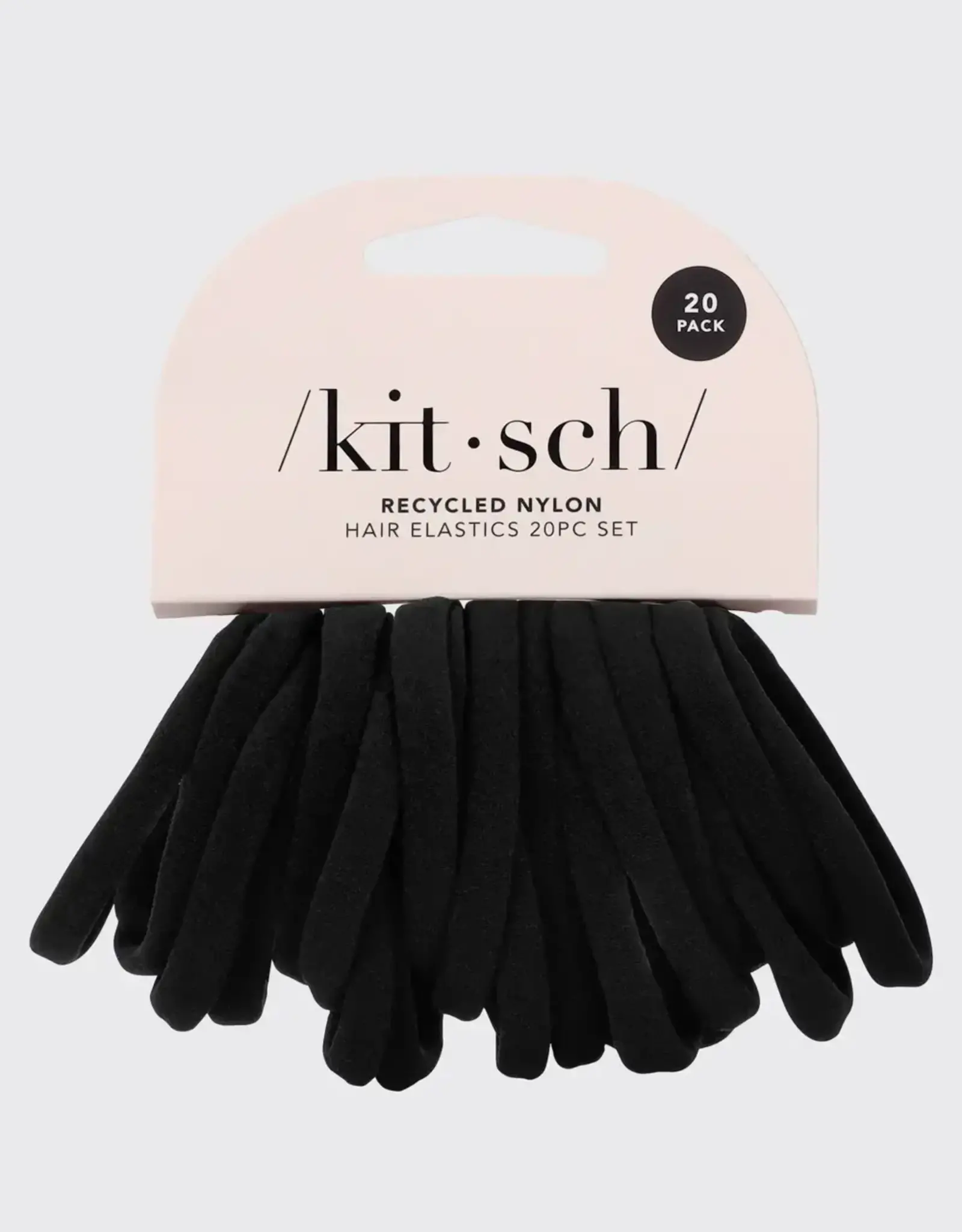 Eco-Friendly Nylon Elastics 20pc Set - Black
