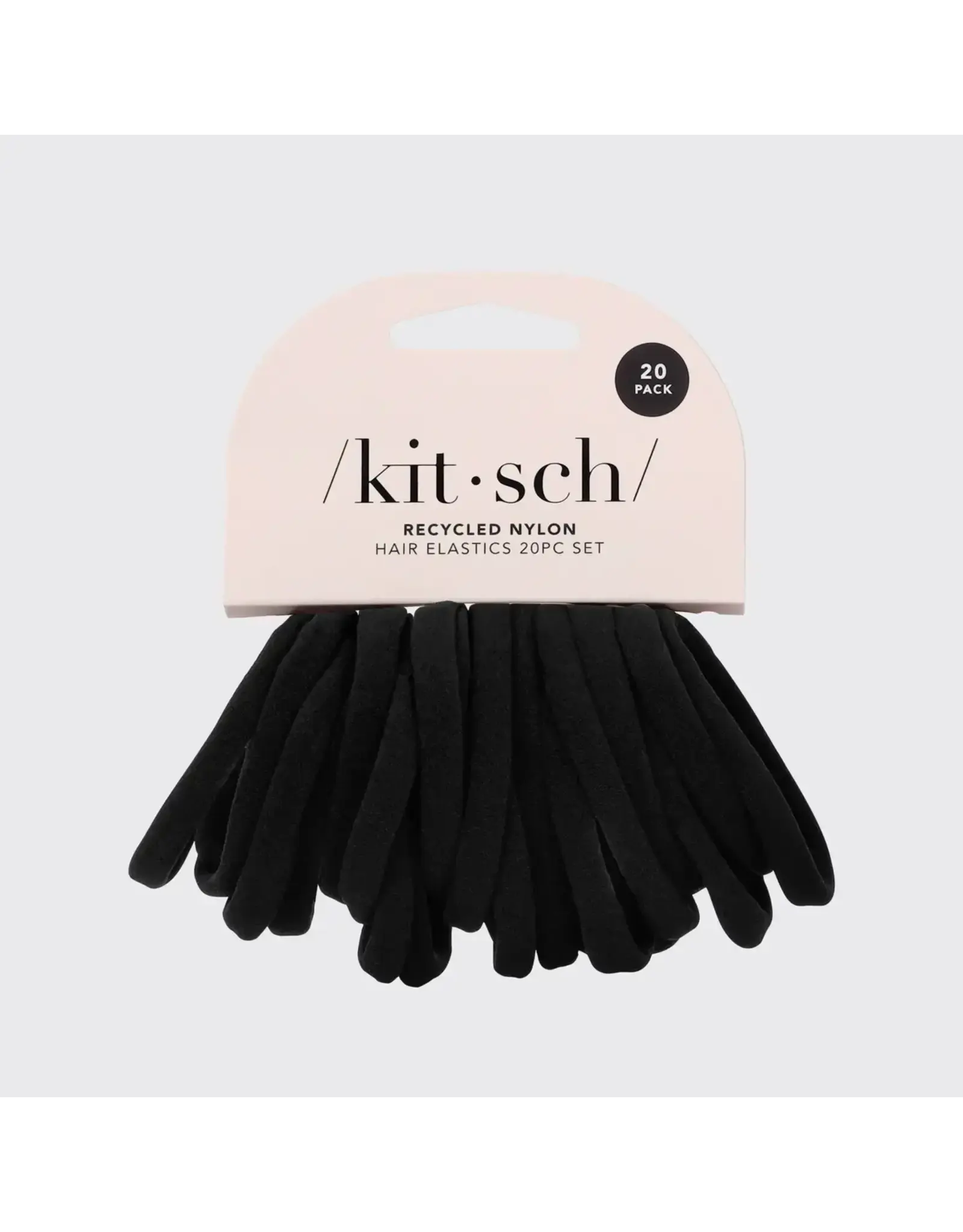 Eco-Friendly Nylon Elastics 20pc Set - Black