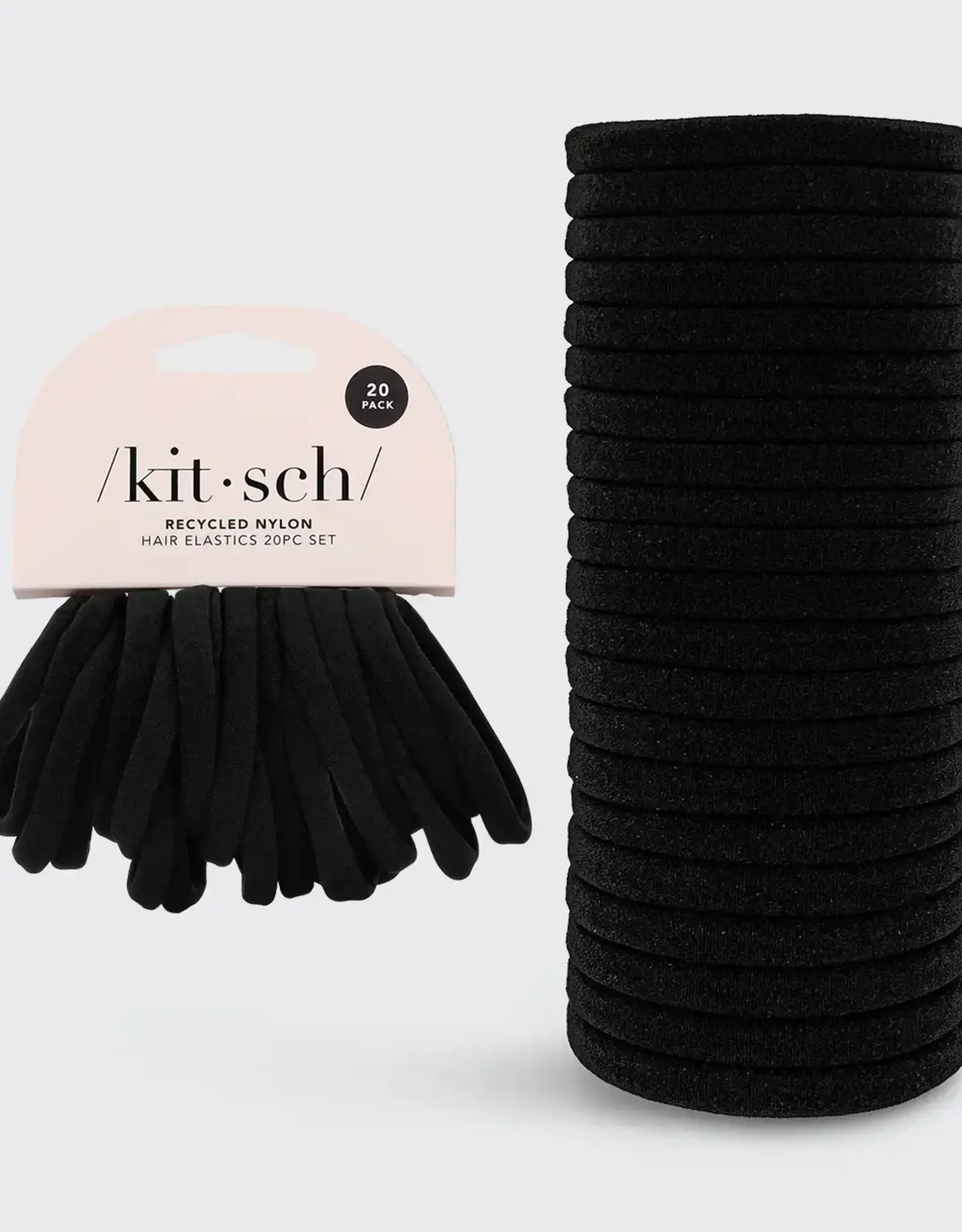 Eco-Friendly Nylon Elastics 20pc Set - Black