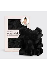 Satin Sleep Scrunchies 5pc - Black