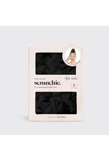 Satin Sleep Scrunchies 5pc - Black