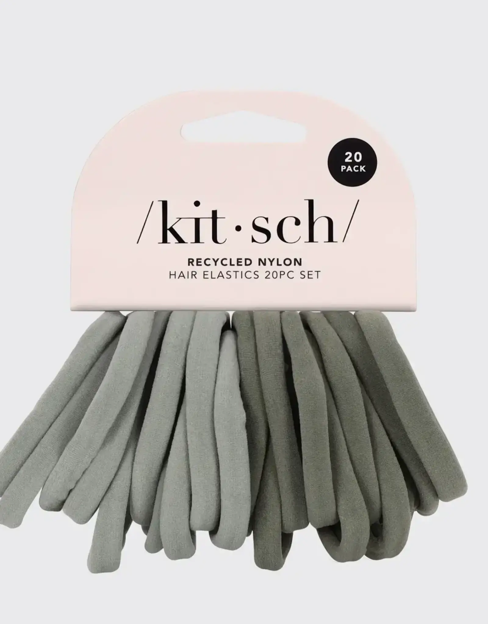 Eco-Friendly Nylon Elastics 20pc - Eucalyptus
