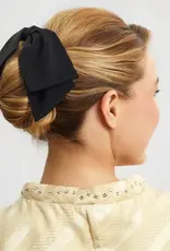 Recycled Fabric Bow Hair Clip 1pc- Black