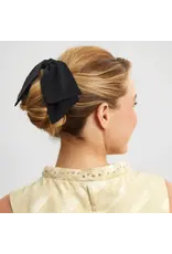 Recycled Fabric Bow Hair Clip 1pc- Black