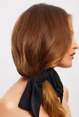 Recycled Fabric Bow Hair Clip 1pc- Black