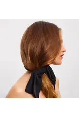 Recycled Fabric Bow Hair Clip 1pc- Black