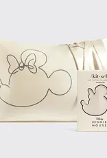 Kitsch & Mickey and Minnie Satin Pillowcase Mrs.Mouse-Cream