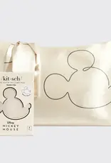 Kitsch & Mickey and Minnie Satin Pillowcase Mr. Mouse -Cream