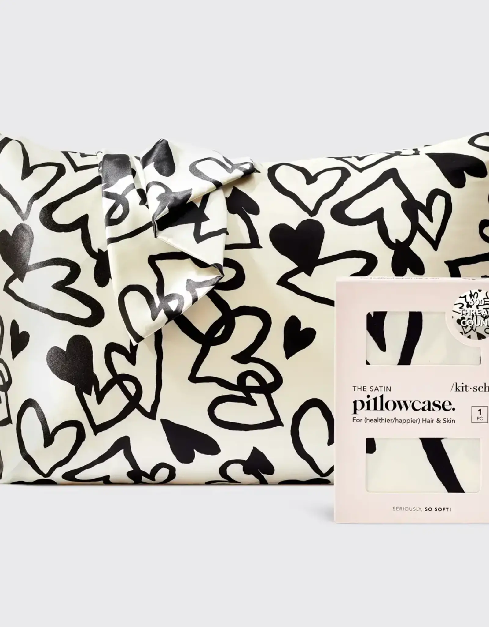 Standard Satin Pillowcase - Heart