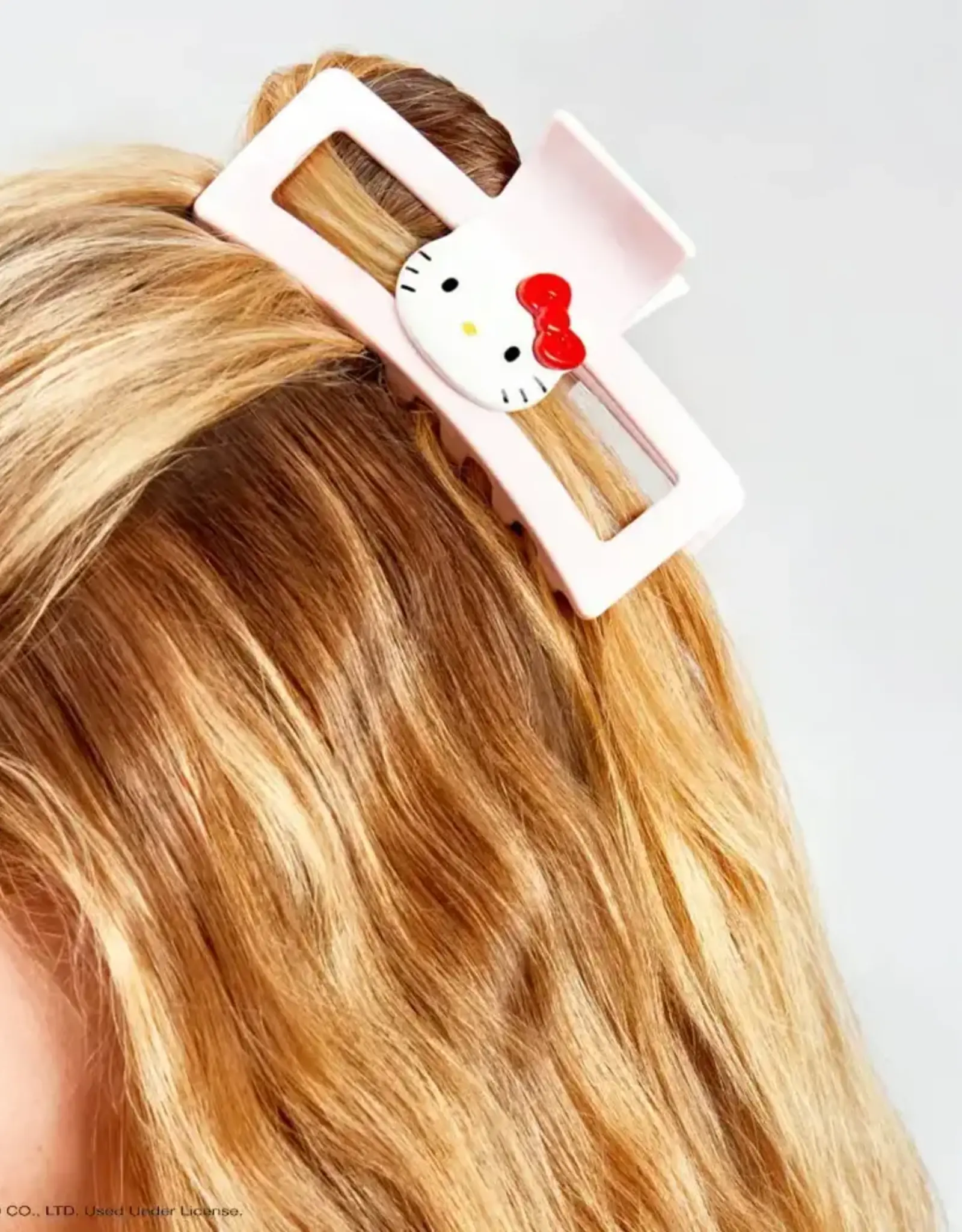 Hello Kitty X Kitsch Recycled Jumbo Open Clawclip-Kitty Face
