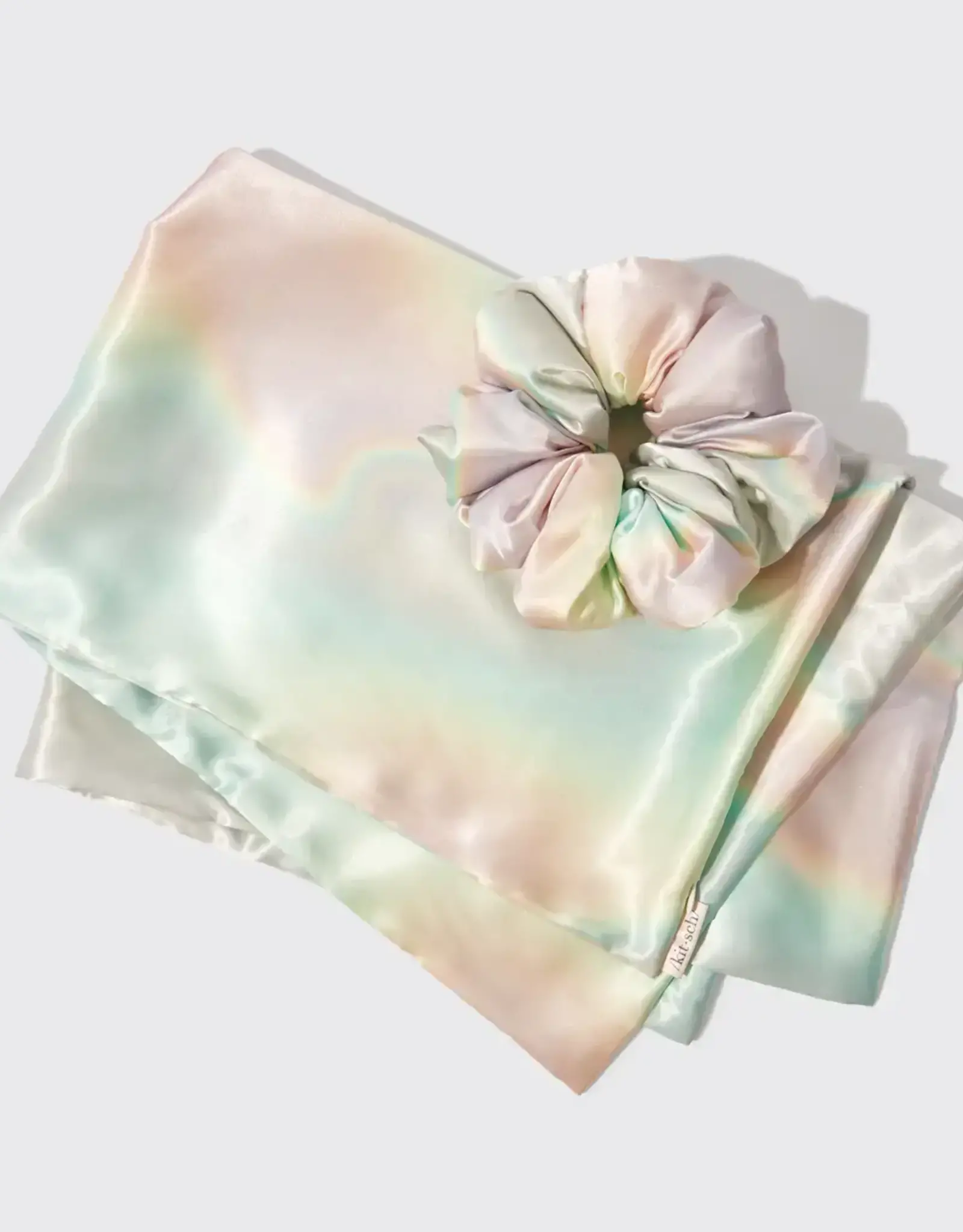 Holiday Satin Pillowcase and Pillow Scrunchie 2pc - Aura