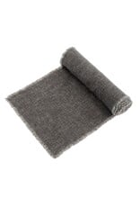 Selena Linen Table Runner Dark Grey - 108"L