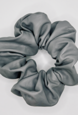 Faux Leather Scrunchie, Licorice