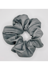 Faux Leather Scrunchie, Licorice