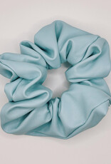 Faux Leather Scrunchie, Cotton Candy