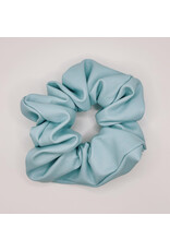 Faux Leather Scrunchie, Cotton Candy