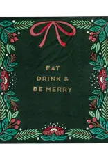 Eat Drink & Be Merry Cocktail Napkin