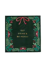 Eat Drink & Be Merry Cocktail Napkin