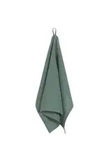 Jade Green Pinstripe Linen Dish Towel