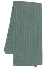 Jade Green Pinstripe Linen Dish Towel