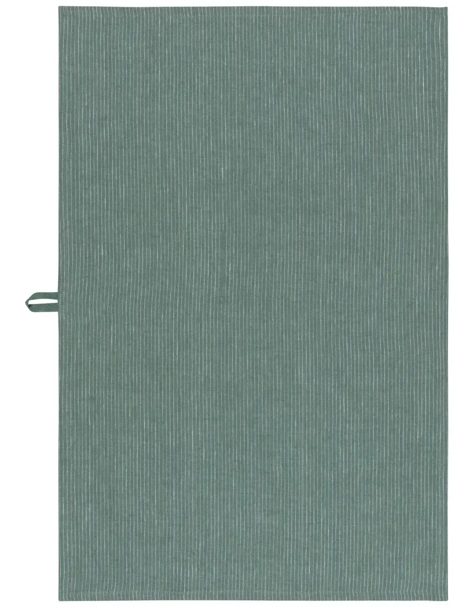 Jade Green Pinstripe Linen Dish Towel