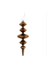 Gracie Spindle Glass Ornament, Brown