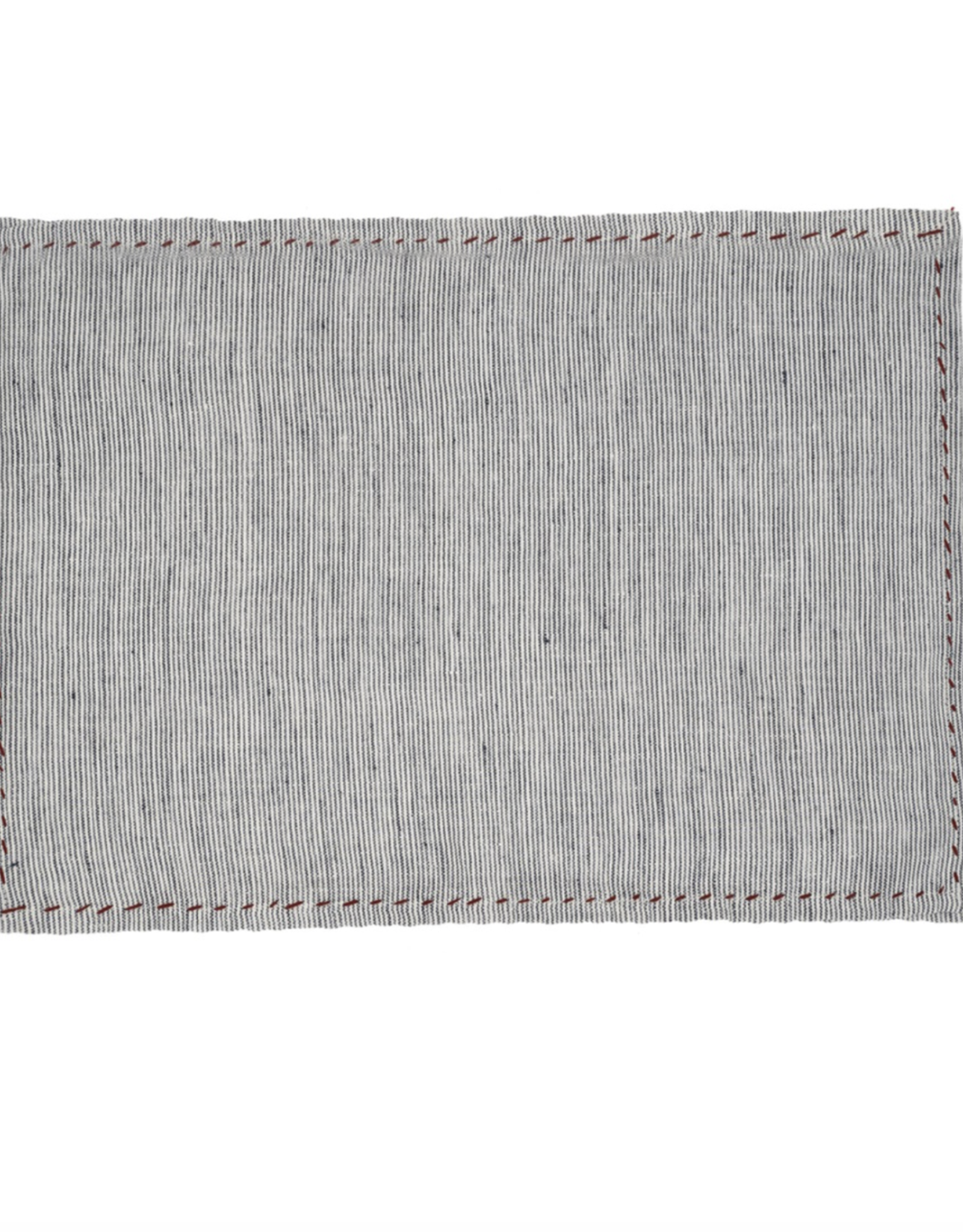 Linen Pinstripe Placemats S/4 Blue