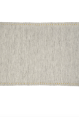 Linen Pinstripe Placemats S/4 Grey