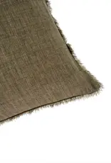 Lina Linen Pillow, Shadow 24x24 Lina Linen Pillow, Shadow 24x24