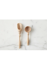 Beechwood Salt and Sugar Spoons