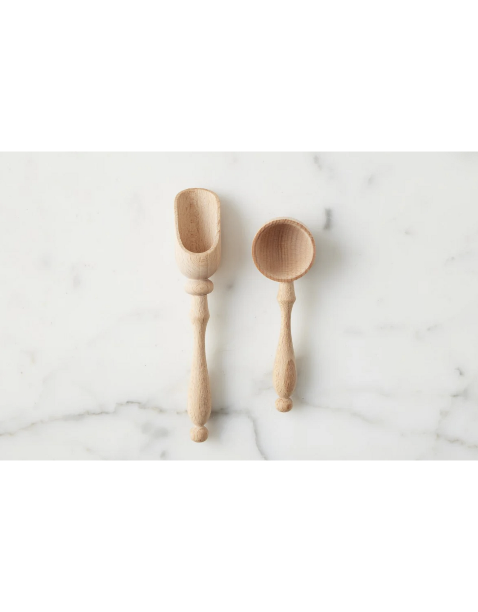 Beechwood Salt and Sugar Spoons