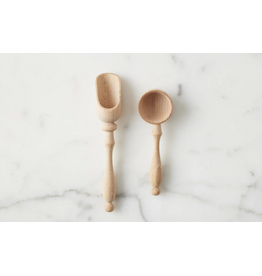 Beechwood Salt and Sugar Spoons