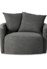Chloe Swivel Chair in Gibson Smoke