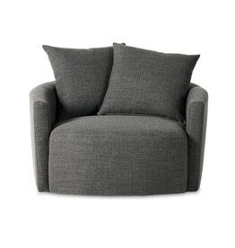 Chloe Swivel Chair in Gibson Smoke